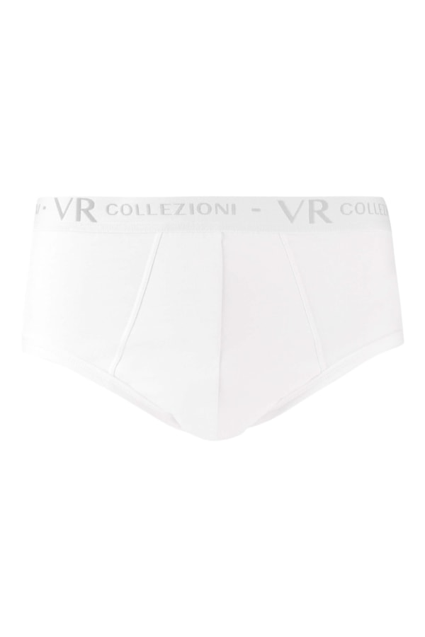 Cueca Kit 2 Unid - Slip Rebatido Branco