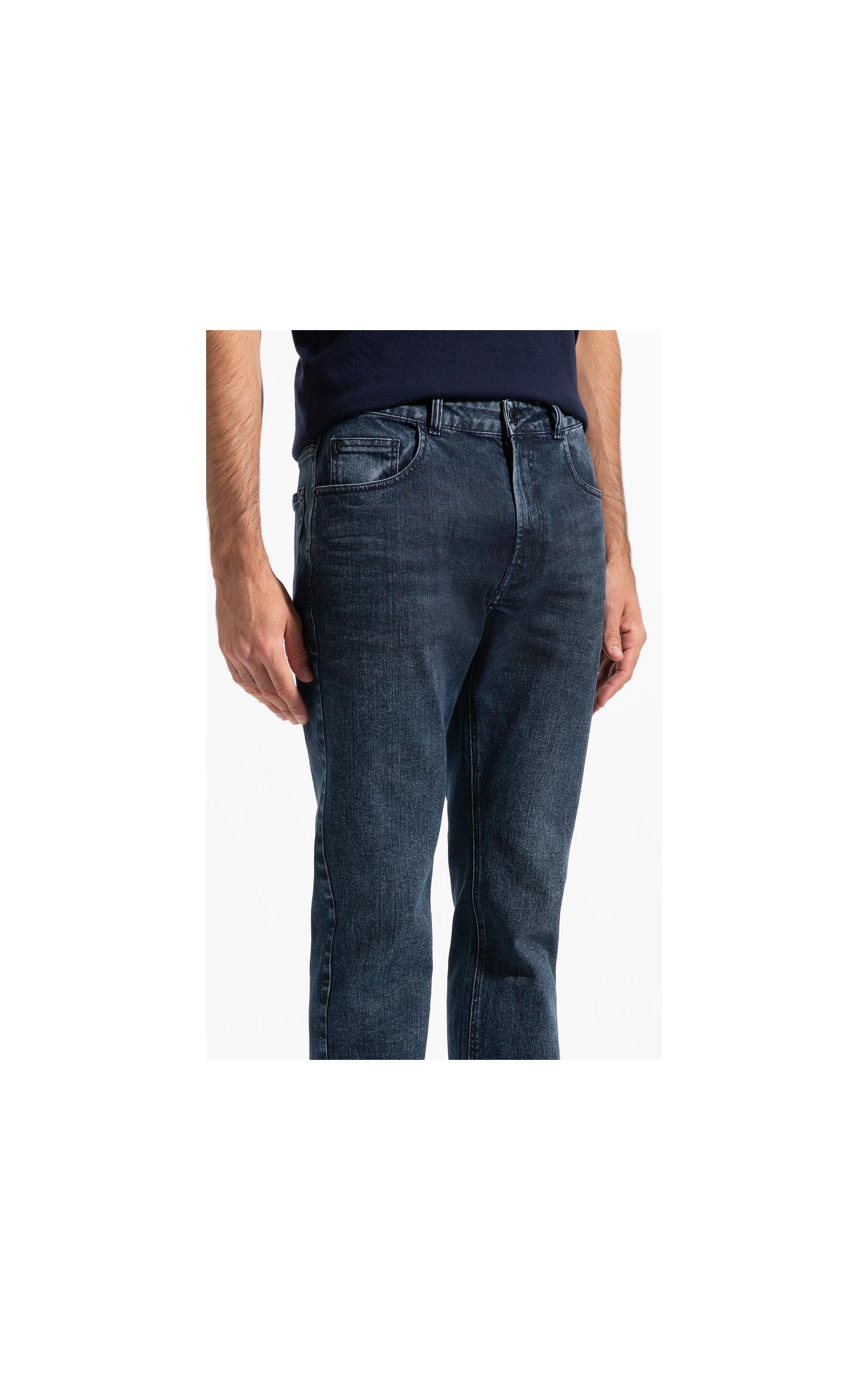 Dark Florest (Slim) 5 Pockets Lav. Médio C/ Resina