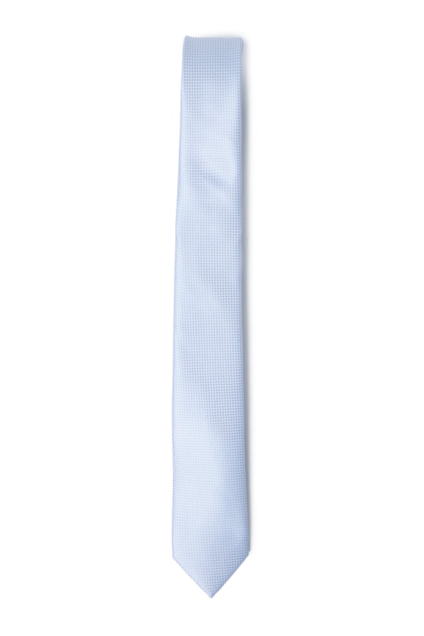 Gravata Azul Claro Slim - Bico 6cm Azul Claro