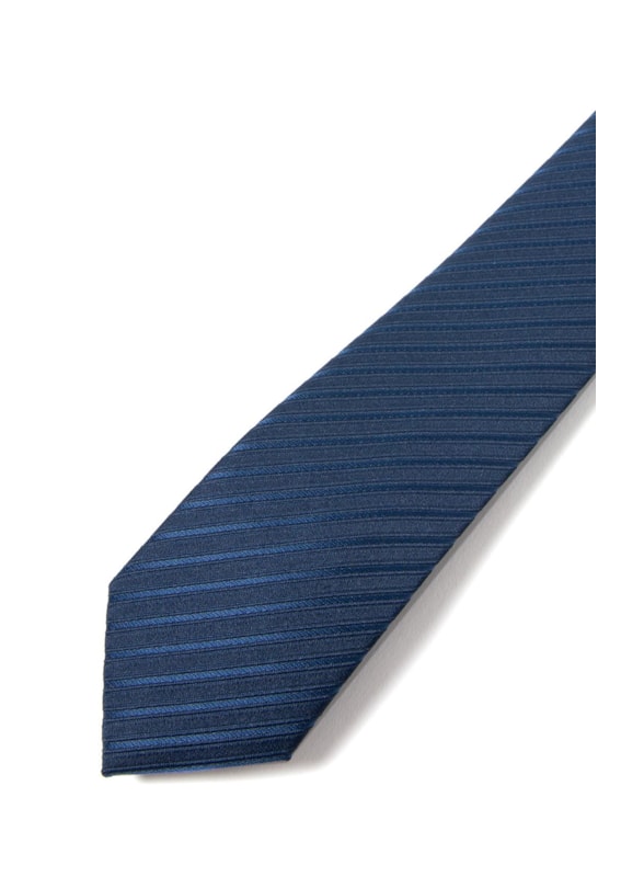 Gravata Dark Navy Listras Diagonais Slis Dark Navy