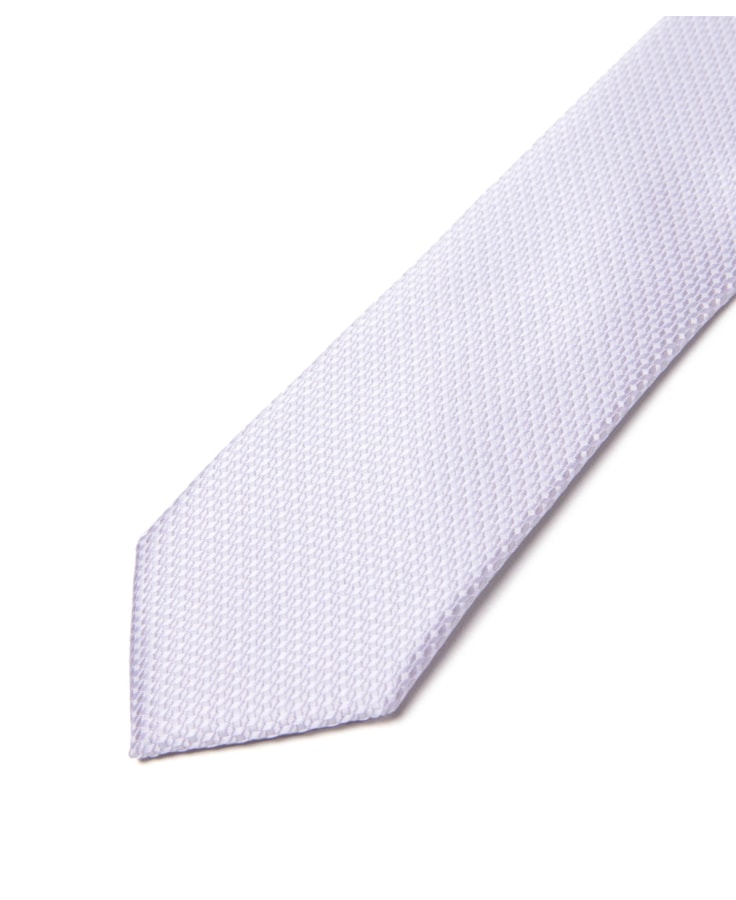 Gravata Geometric Jackard Slim Gelo