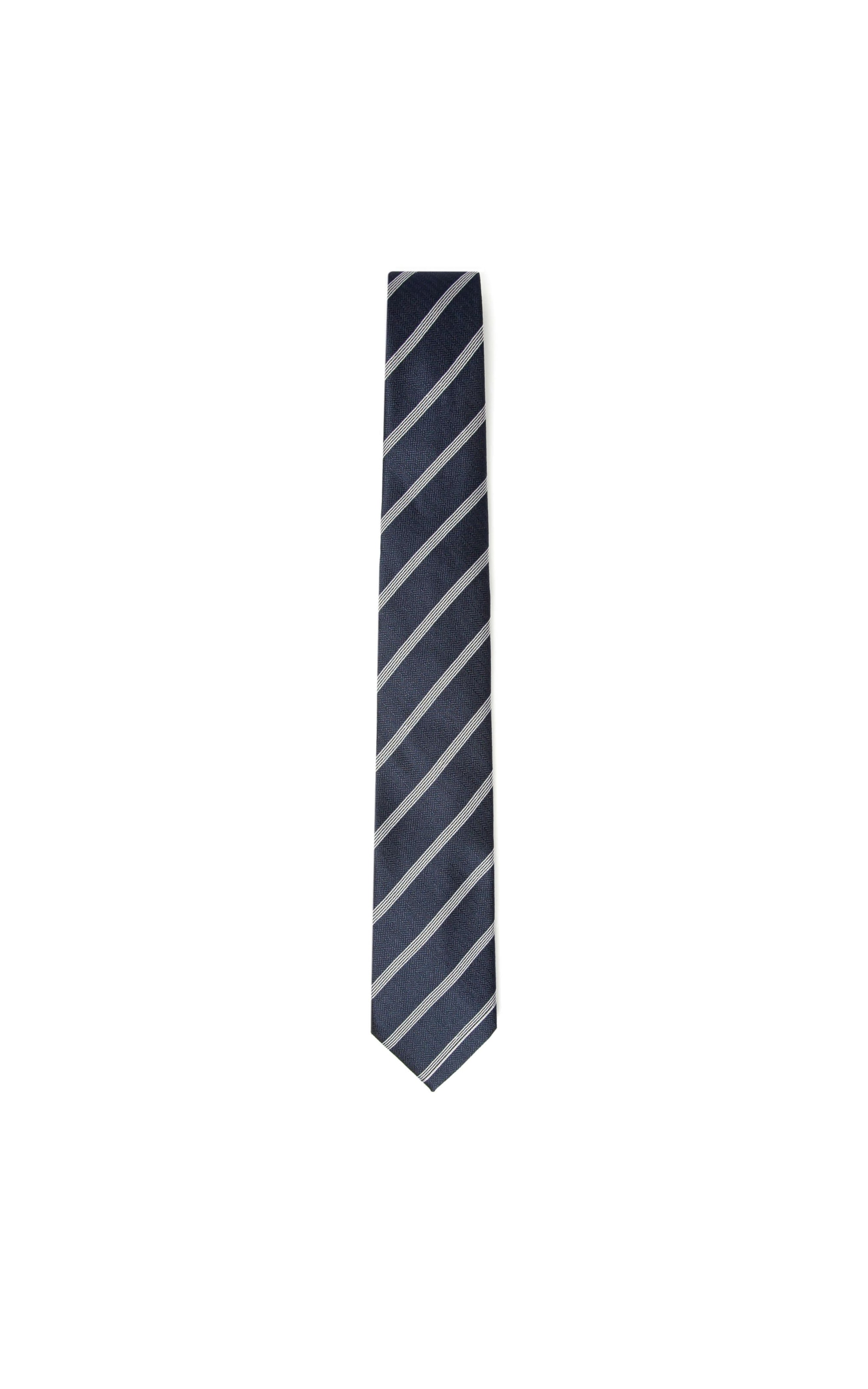 Gravata Listras Dark Navy