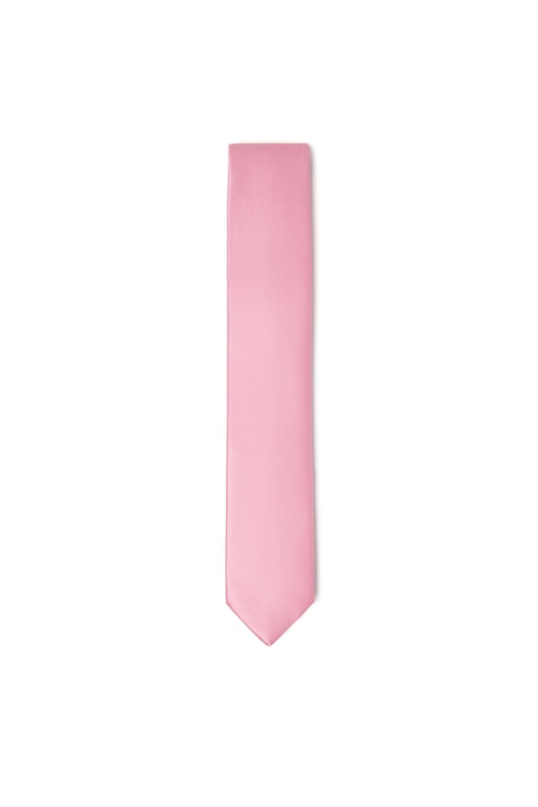 Gravata Maquinetada Rosa Velho