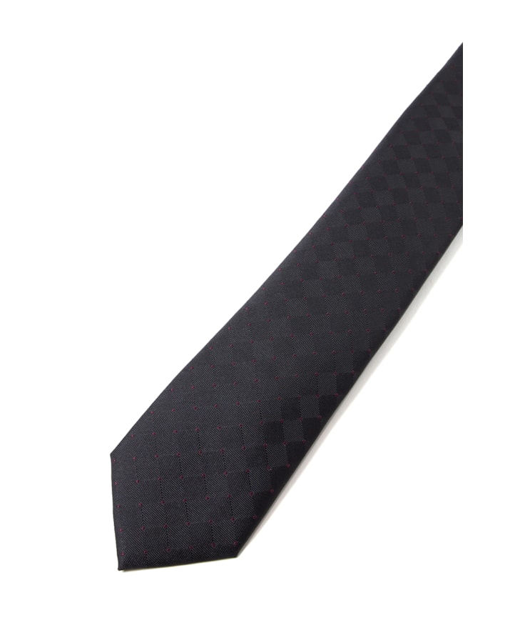 Gravata Preto Losangos Traditional - Bic Preto