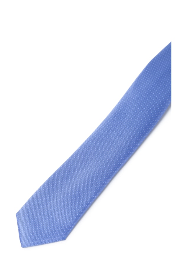 Gravata Slim Azul Pervante - Bico 6m Vr Azul Pervante