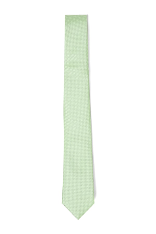 Gravata Slim Bico Verde Claro