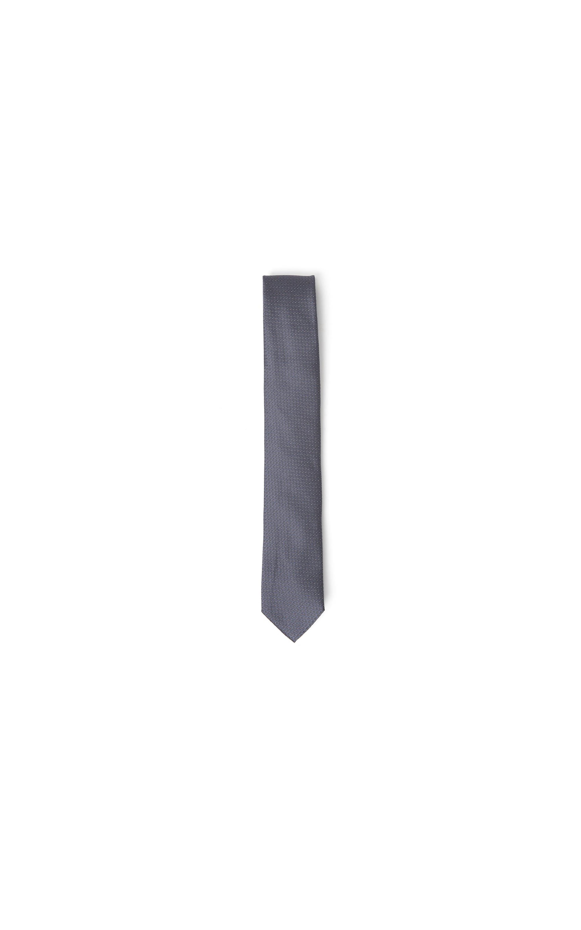 Gravata Square Pointed Cinza Medio