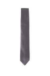 Gravata Tradicional 1- Bico 7 Cms Chumbo