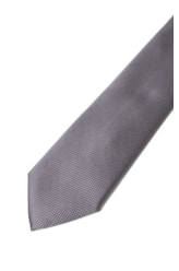 Gravata Tradicional 1- Bico 7 Cms Chumbo