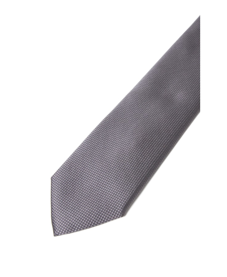 Gravata Tradicional 1- Bico 7 Cms Chumbo