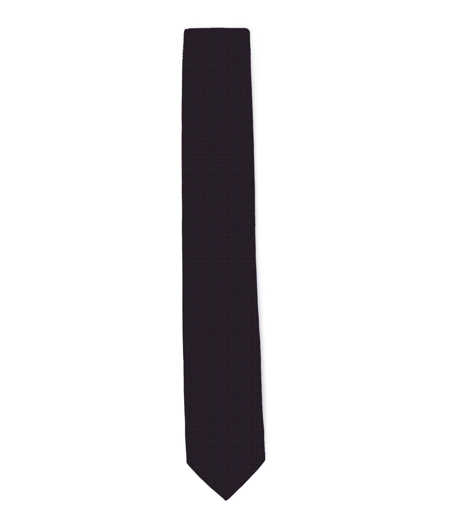Gravata Tradicional 1- Bico 7 Cms Preto Mescla