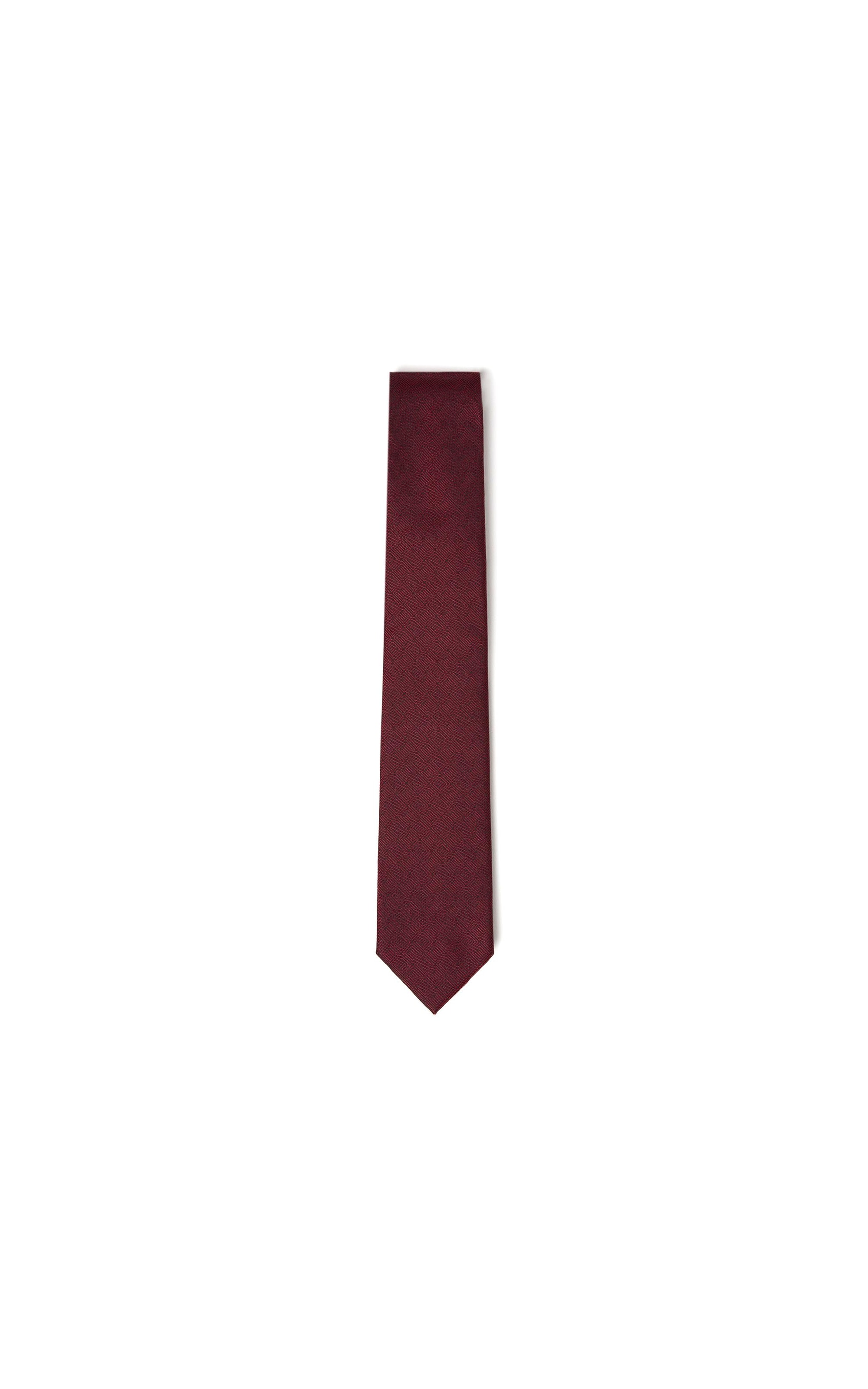 Gravata Tradicional - Bico 7 Cms Bordeaux