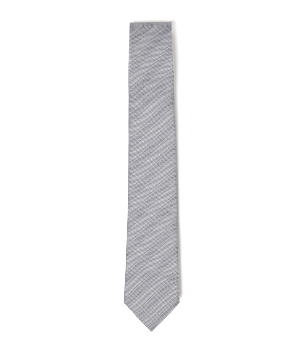 Gravata Tradicional - Bico 7 Cms Cinza Medio