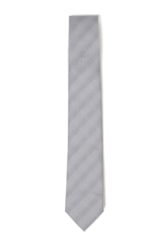 Gravata Tradicional - Bico 7 Cms Cinza Medio