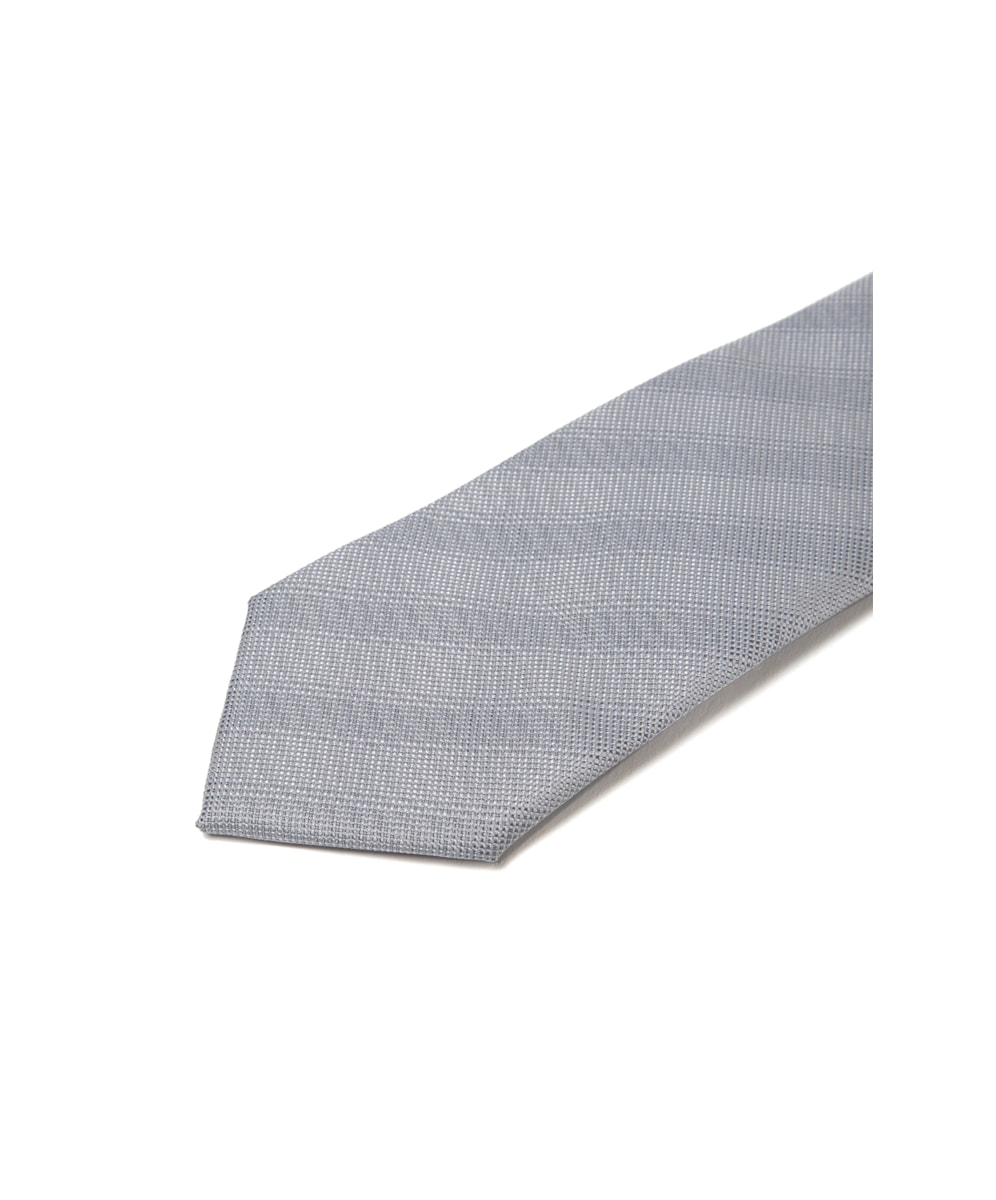 Gravata Tradicional - Bico 7 Cms Cinza Medio