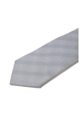 Gravata Tradicional - Bico 7 Cms Cinza Medio