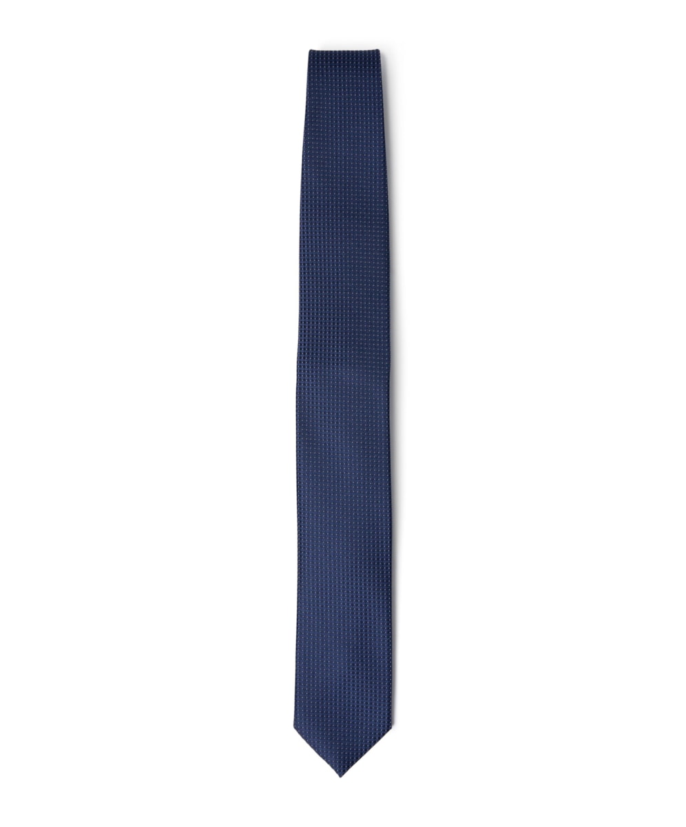 Gravata Traditional Azul Carbono - Bico Azul Carbono                            