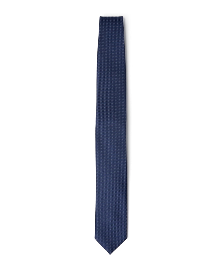 Gravata Traditional Azul Carbono - Bico Azul Carbono                            