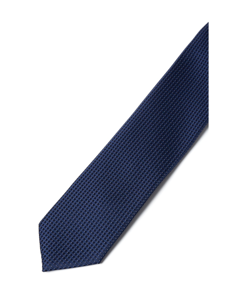 Gravata Traditional Azul Carbono - Bico Azul Carbono                            