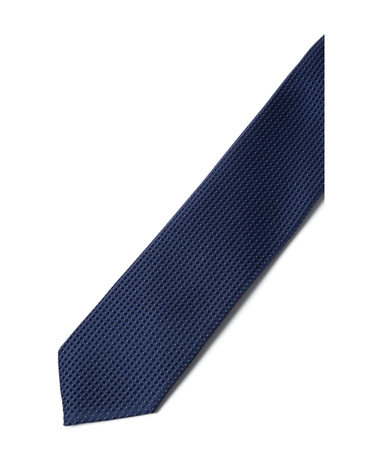 Gravata Traditional Azul Carbono - Bico Azul Carbono                            