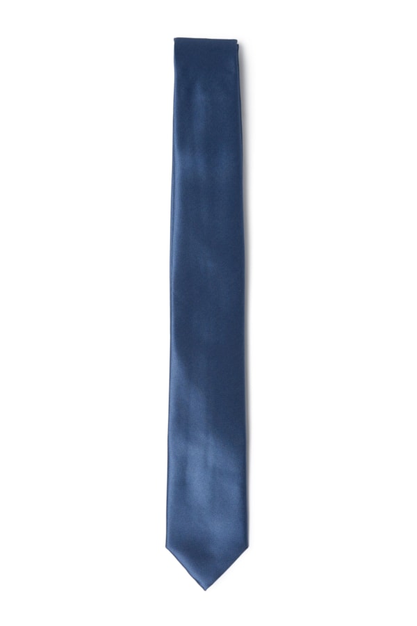 Gravata Traditional Azul Jeans - Bico 7c Azul Jeans                              