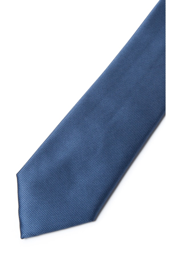 Gravata Traditional Azul Jeans - Bico 7c Azul Jeans                              