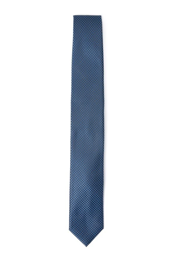 Gravata Traditional Azul Médio - Bico 7m Azul Medio