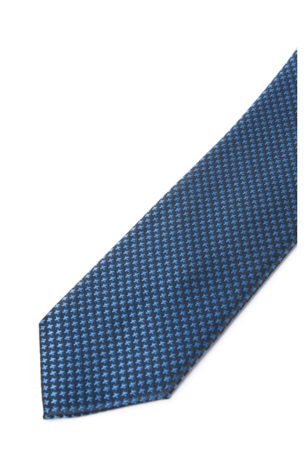 Gravata Traditional Azul Médio - Bico 7m Azul Medio