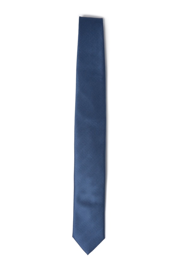 Gravata Traditional Azul Pervante - Bico Azul Pervante                           