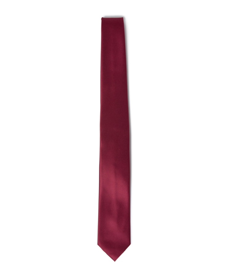 Gravata Traditional Bordeaux - Bico 7cm Bordeaux                                