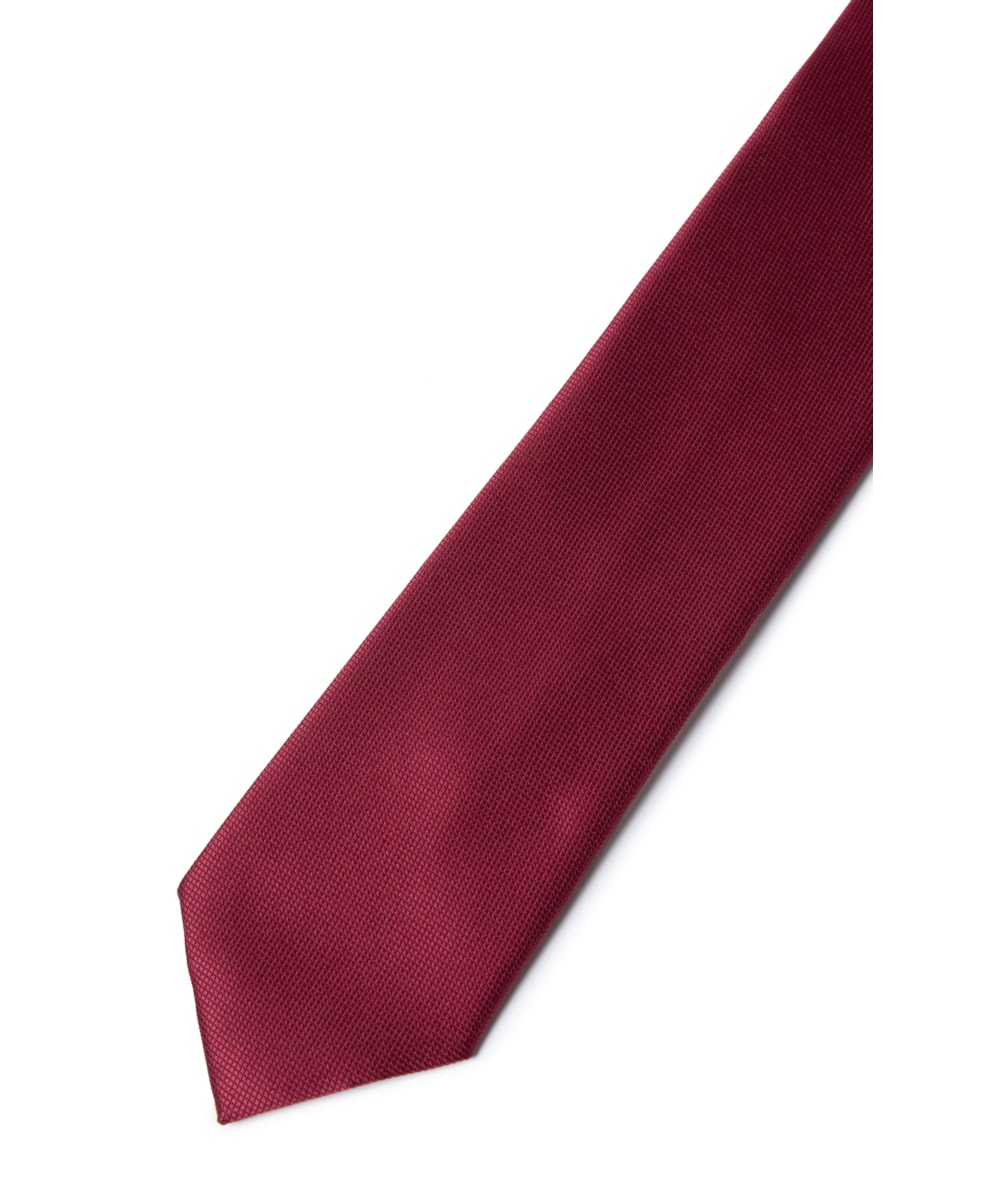 Gravata Traditional Bordeaux - Bico 7cm Bordeaux                                