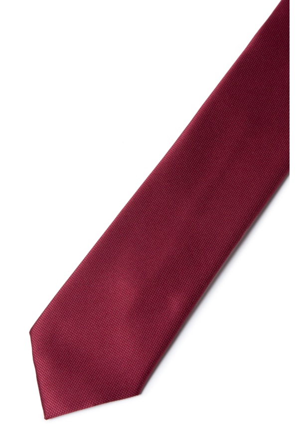 Gravata Traditional Bordeaux - Bico 7cm Bordeaux                                