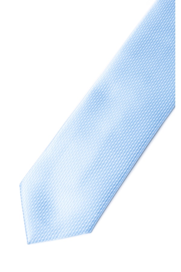 Gravata Winter Bico 7cm Azul Claro Vr Azul Claro