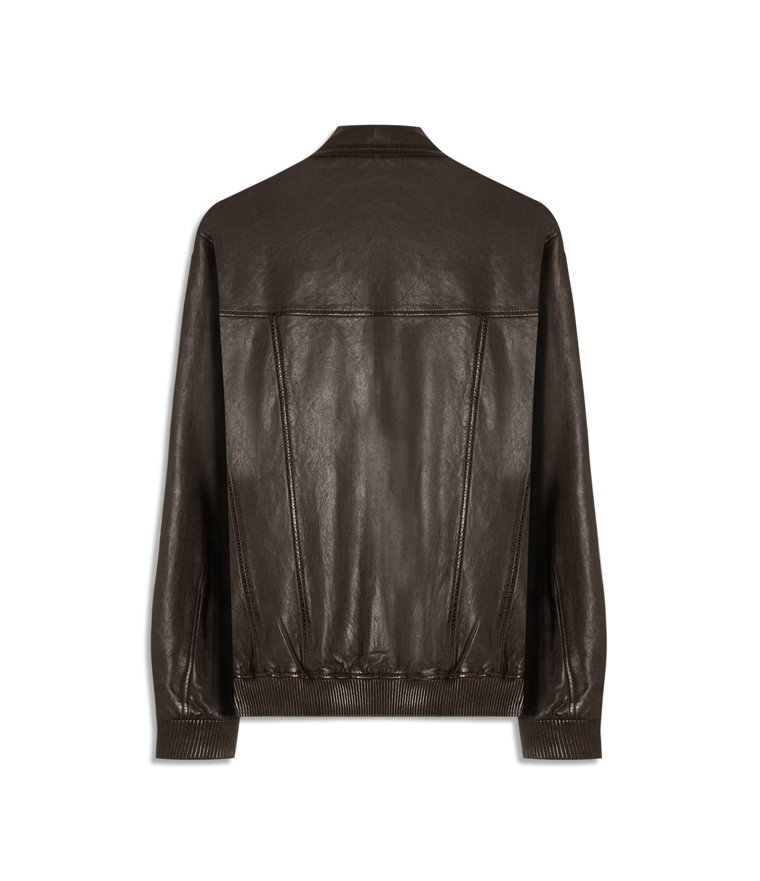 Jaqueta Aviator Leather Dark Brown