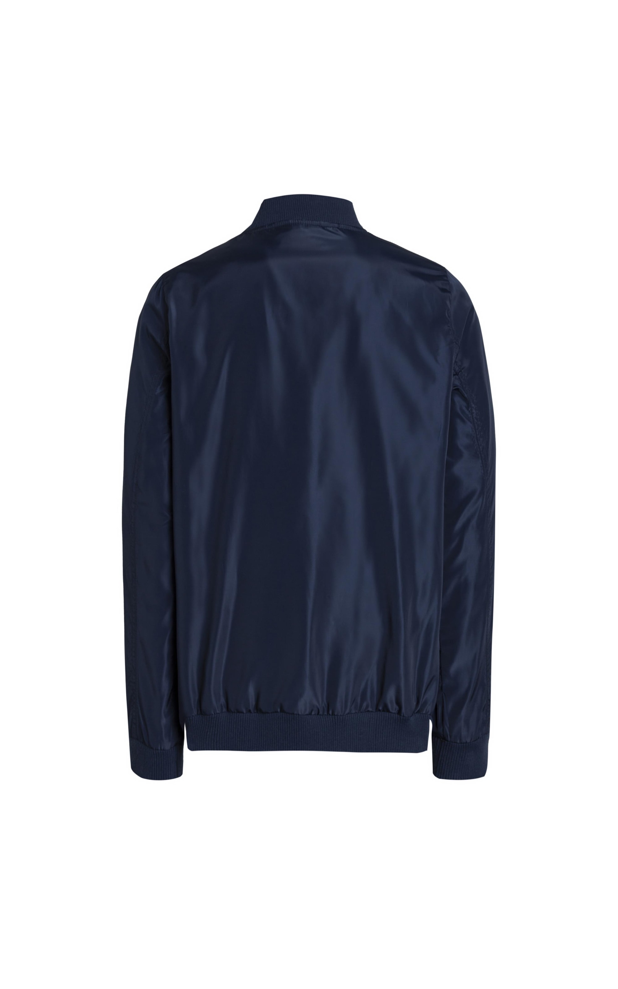 Jaqueta Bomber Basic Azul Médio