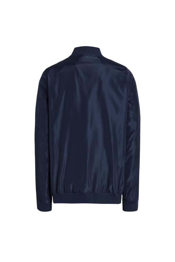 Jaqueta Bomber Basic Azul Médio