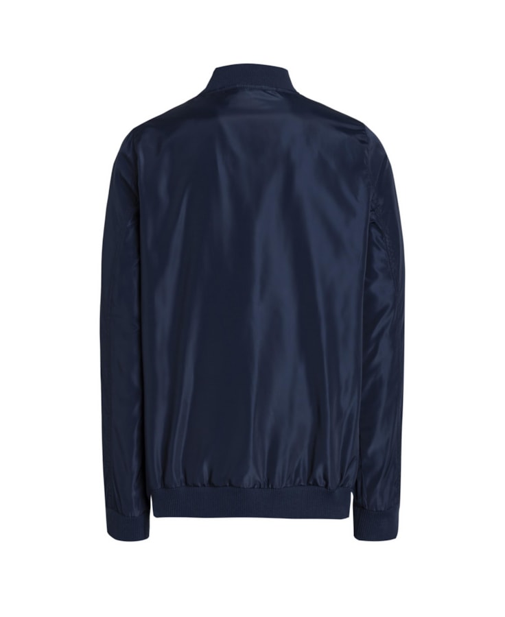 Jaqueta Bomber Basic Azul Médio