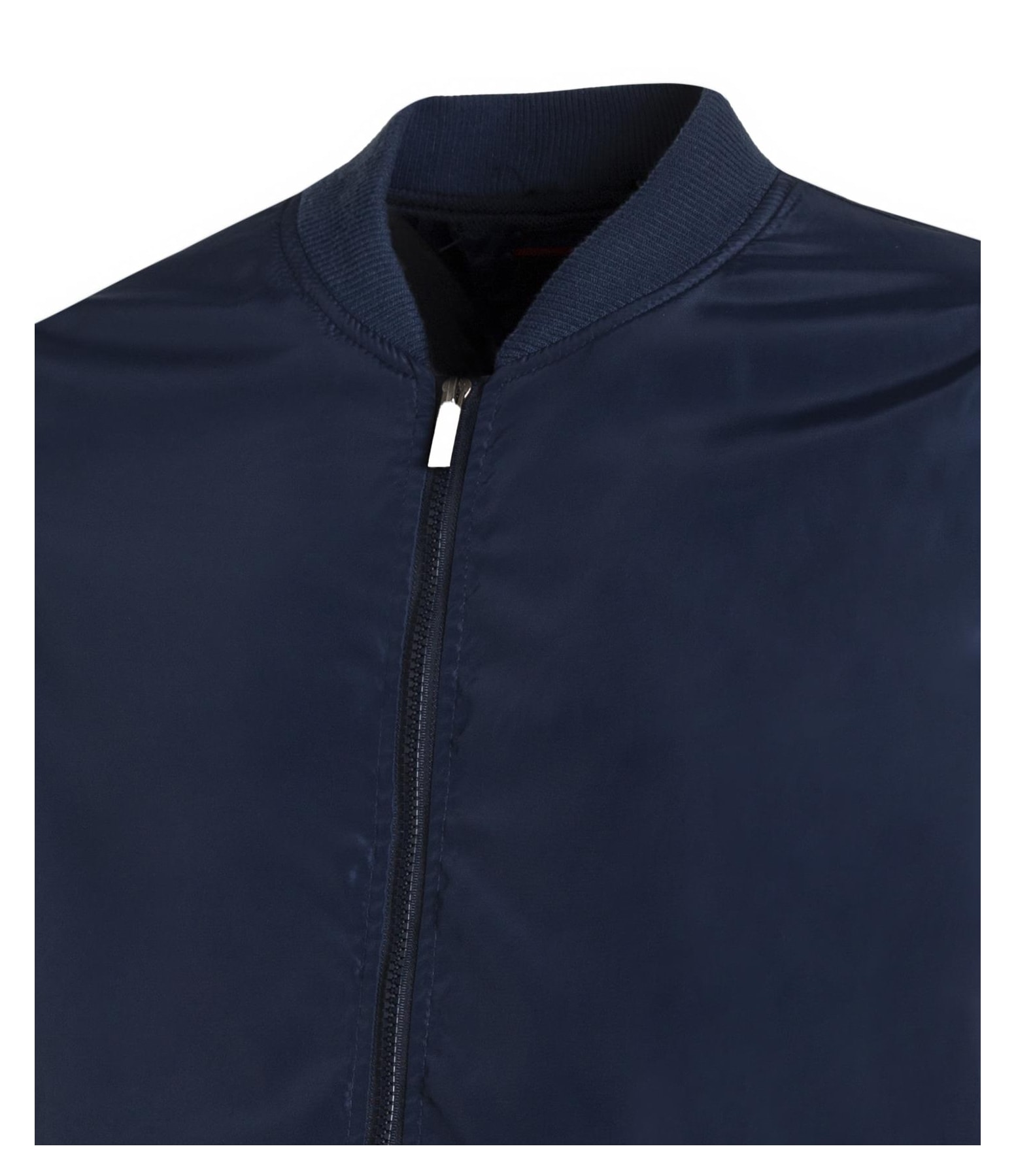 Jaqueta Bomber Basic Azul Médio