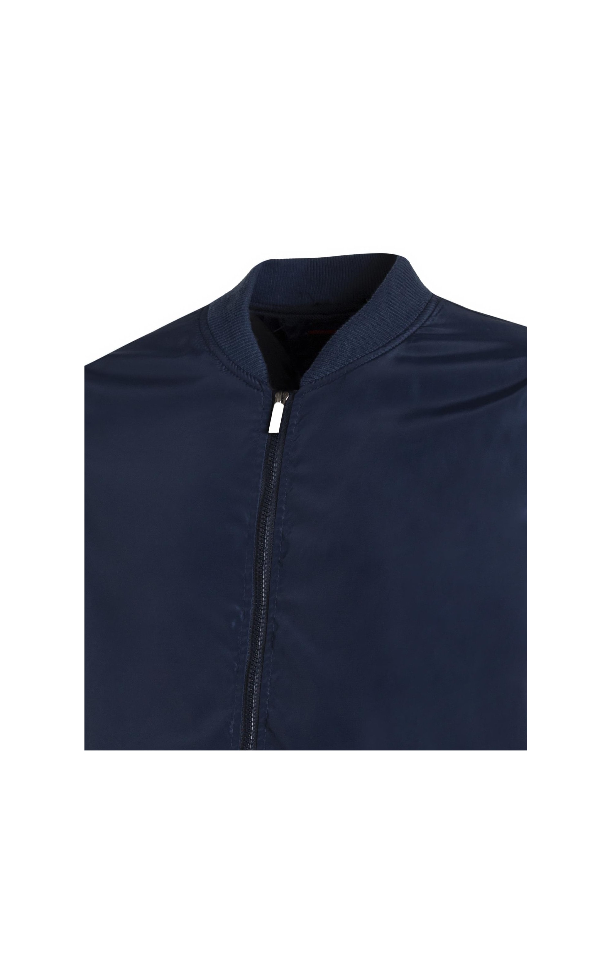 Jaqueta Bomber Basic Azul Médio