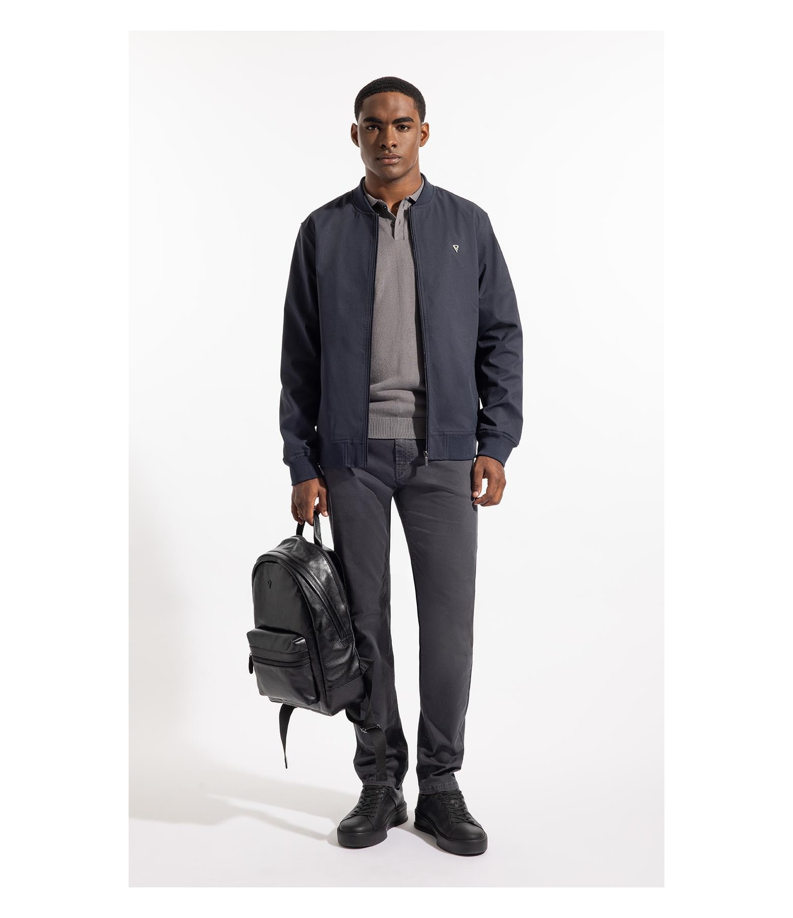 Jaqueta Bomber Tech Pin Point Dark Navy