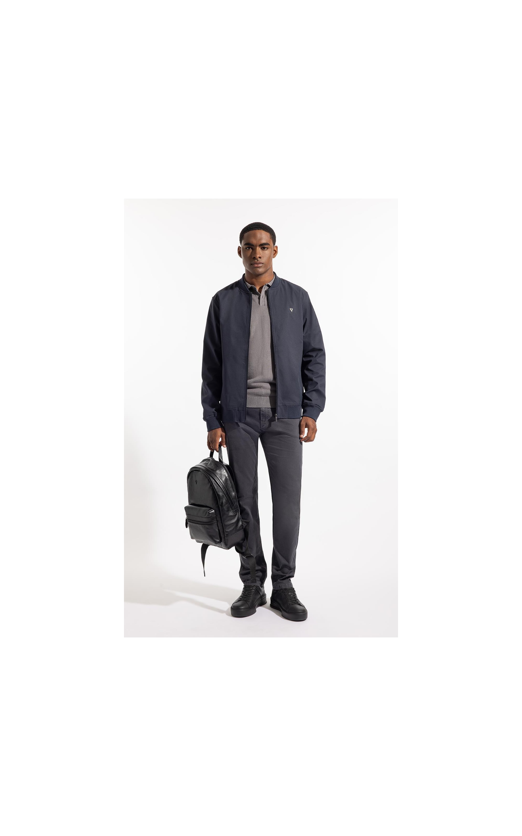 Jaqueta Bomber Tech Pin Point Dark Navy