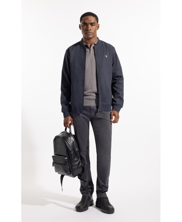 Jaqueta Bomber Tech Pin Point Dark Navy