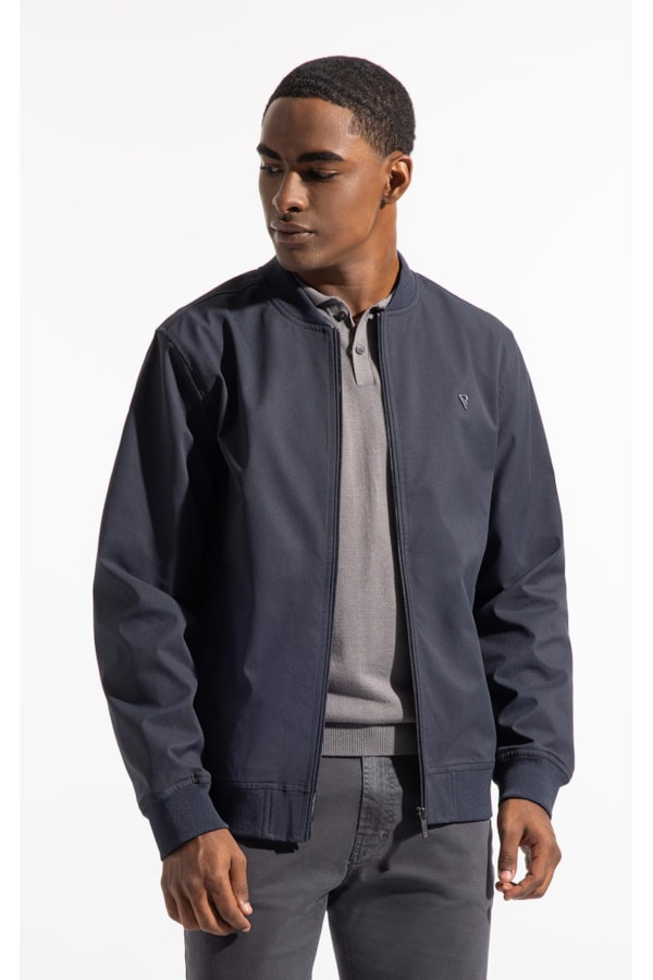 Jaqueta Bomber Tech Pin Point Dark Navy