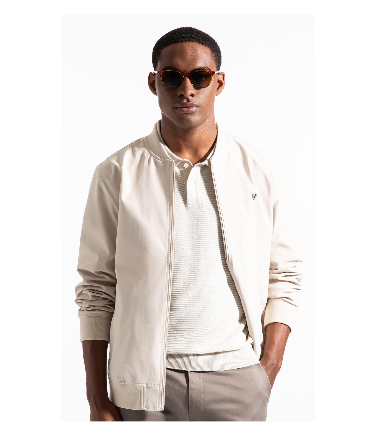 Jaqueta Bomber Tech Pin Point Gelo