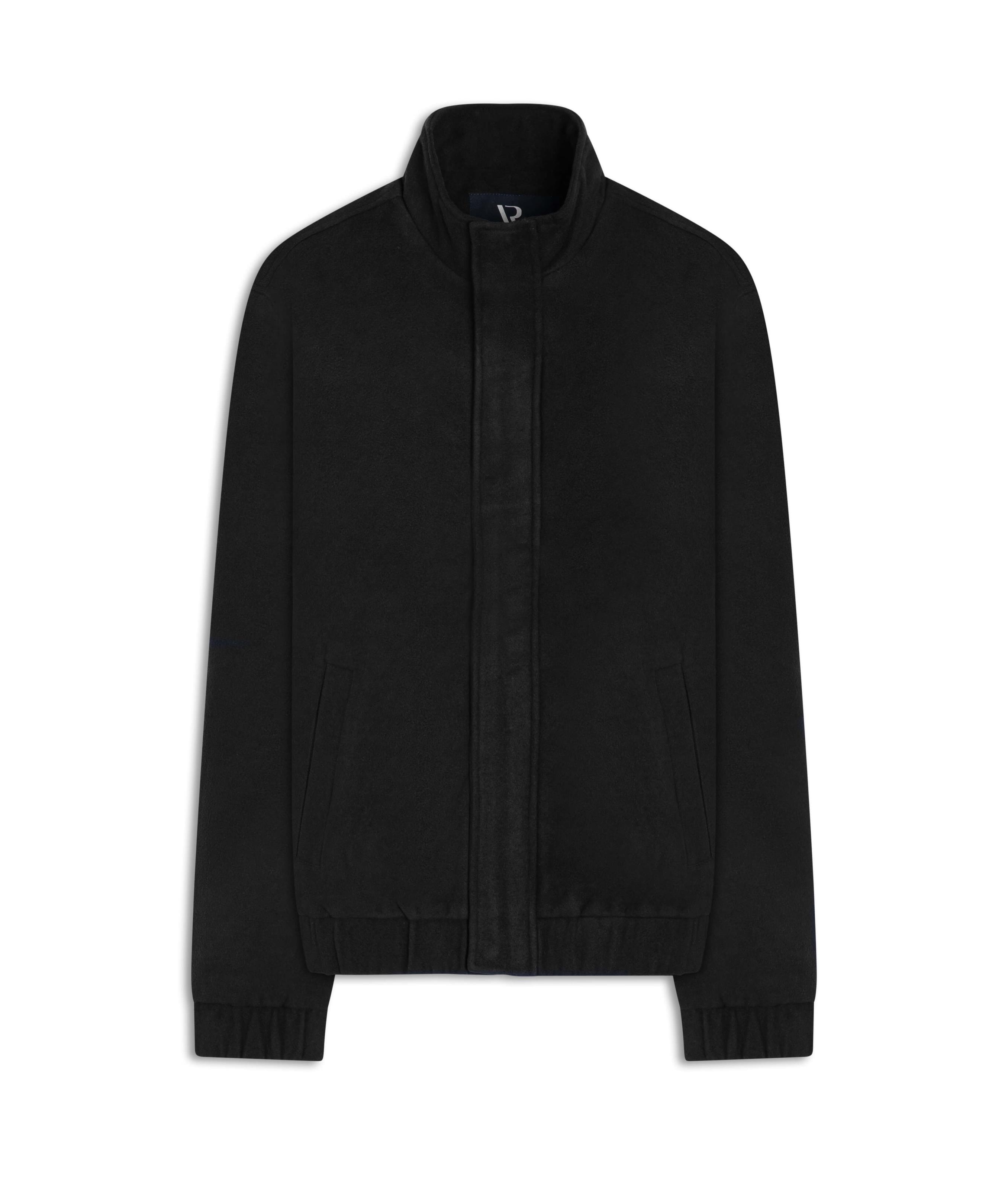 ジャケット・アウター high neck wool bomber jacket Jaqueta Bomber Wool Preto
