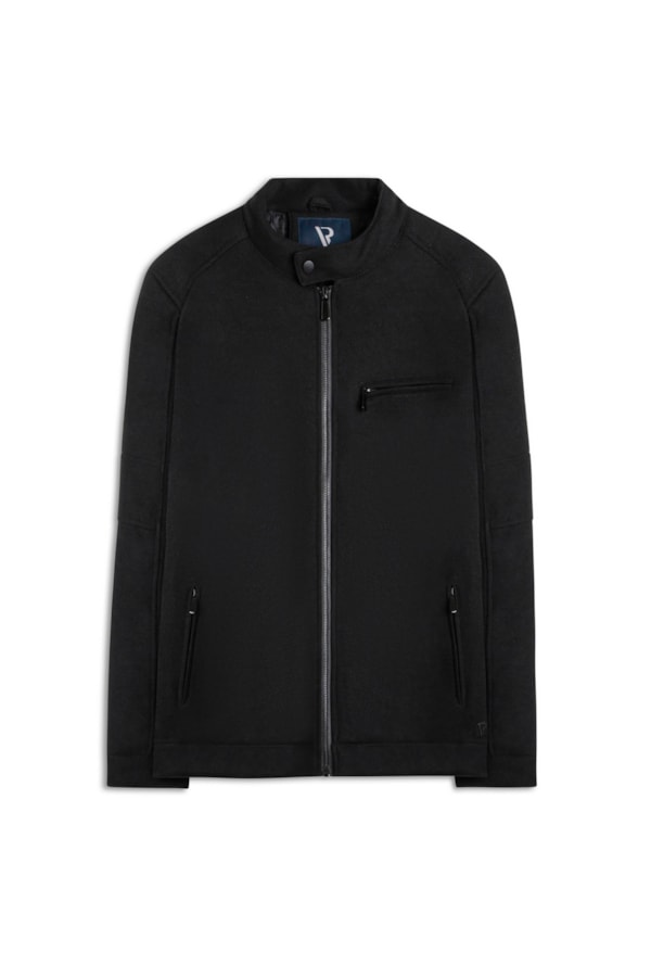 Jaqueta Casual Textura Preto