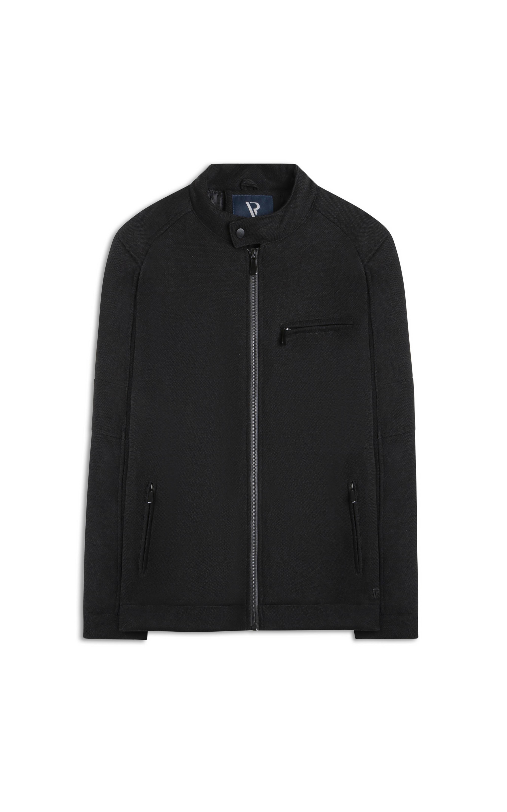 Jaqueta Casual Textura Preto