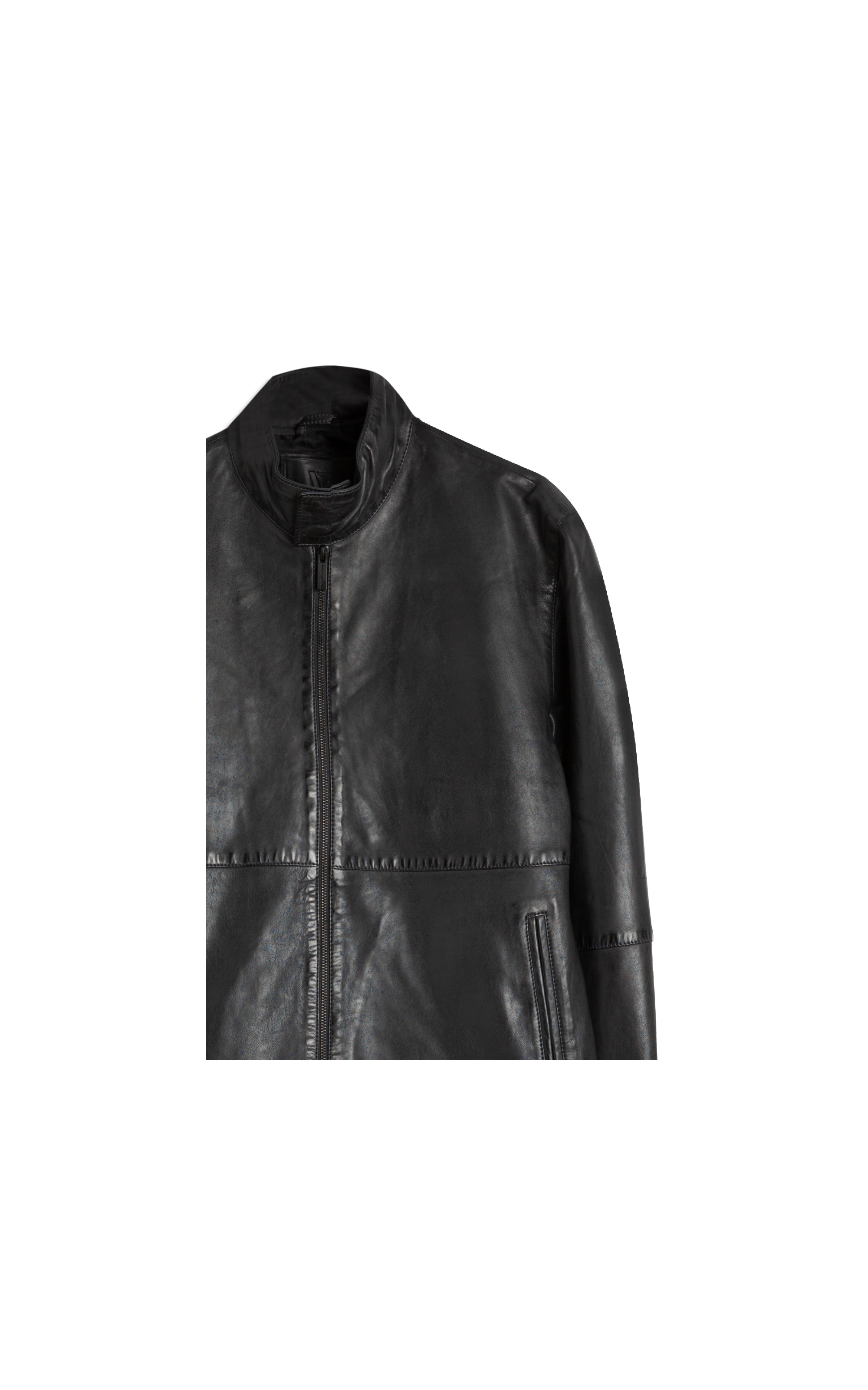 Jaqueta Classic Leather Plumbo