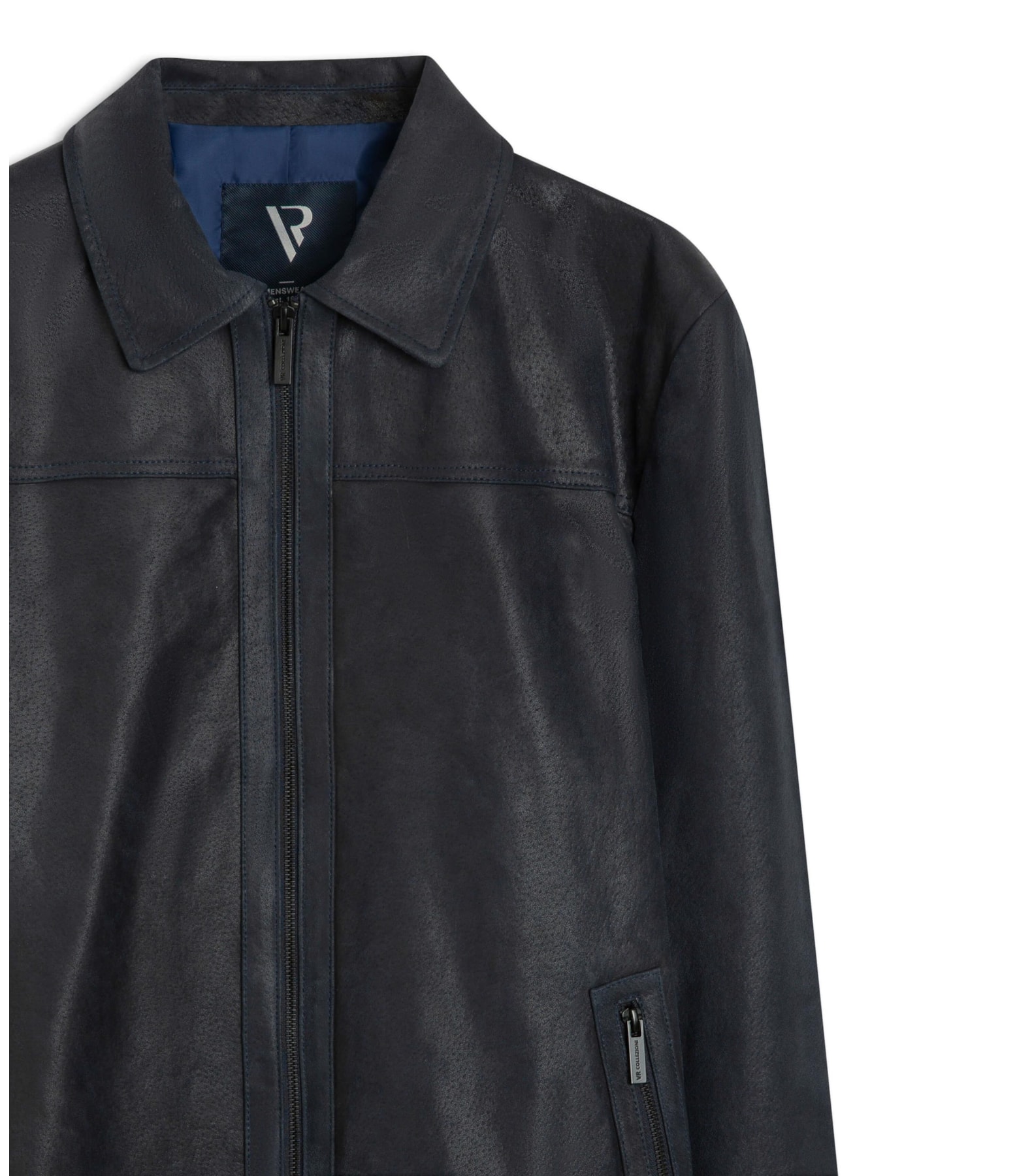 Jaqueta Couro Canaria Dark Navy