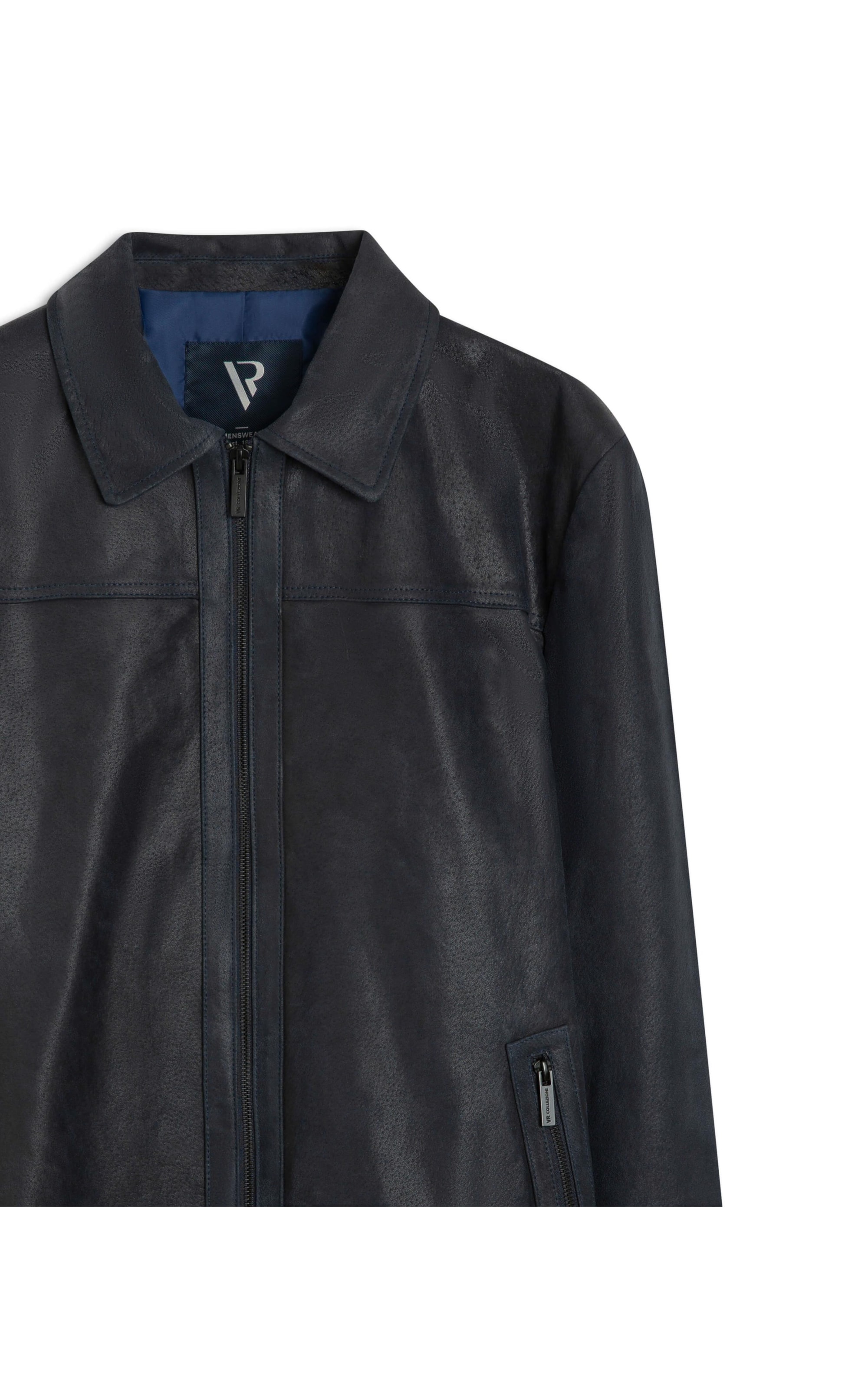 Jaqueta Couro Canaria Dark Navy